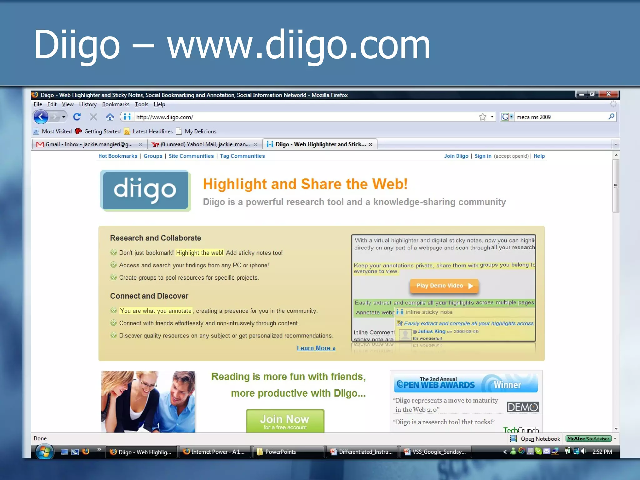 Diigo – www.diigo.com 