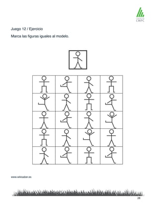Juego 12 / Ejercicio
Marca las figuras iguales al modelo.
www.wikisaber.es
28
 