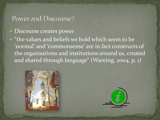 Power in Everyday Discourse | PPTX