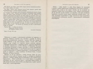 46 Udział Zgierza w pracach obozu legjonowego
Wy, Ojcowie nasi, wielcy i mali, biedni i bogaci, twórzcie organizację narodową­
nie o czynie myślącą, ale czynną.
Wy, Matki i Siostry nasze, gorącemi sercami Polek zapalajcie ogniska dążeń
niepodległościowych w sennych domach rodzinnych.
A wy, bracia, Wy, towarzysze zabaw dziecięcych i młodzieńczych marzeń o Czynie,
Wy, - chodźcie z nami! Odrzućcie precz kłamstwo o jutrzejszym czynie zbrojnym;
wojna jest dzisiaj, dziąiaj decydować się trzeba na czyn! Nie czekajcie, aż iść
będziecie musieli służyć pod papachą, lub szukać chleba na Zachodzie i tłuc się po
obcych ziemiach! Na cóż się Polsce zdacie w domach? Chwytajcie za broń, zdecy-
dujcie się na Czyn, z zapałem młodości przeklnijcie bezczynność, jako my przeklinamy!
Rodacy! Żegnamy Was! Dzisiaj się pewno dziwicie, Że poszliśmy z żołnierską
pieśnią o Polsce na boje. Ale w każdym z Was tkwi na dnie serca ta dziedziczna
polska ufność do oręża i nie przeklniecie nas! Bo wiecie, że od takiej klątwy ręce
uschłyby Wam i za oręż chwycićby nie mogły, bo wiecie, że jeżeli coś pomóc nam
może, to właśnie żelazo - nie bierność, nie żebranina, nie wiara w dobrodziejstwo
carskie, nie łapówka.
Żegnamy Was - i wołamy raz jeszcze:
Organizację twórzcie, ojcowie!
Do Legjonów chodźcie, bracia l LEGJONIŚCI-ZGIERZAN!E.
Zgierz, 15 maja 1915 roku.
Niebawem, w związku z wstrzymaniem werbunku do Legjonów, or-
ganizacja wojskowa przybrała inny charakter; rozwijała się dobrze,
przetrwała prześladowania niemieckie i jesienią 1918 roku ruszyła do
wojska polskiego w sile całej kompanji. Jednak w latach 1916-1918
roznemi czasy wstąpiło do Legjonów jeszcze szesnastu zgierzan:
1. Władysław Boruszewski, 2. Eugenjusz Hertel, 3. Ksawery Jagodziński,
4. Stanisław Klimkiewicz, 5. Piotr Kliszko, 6. Władysław Kornacki,
7. Franciszek Kowalczyk, 8. Stefan Kowalski, 9. Antoni Michałowski,
10. Kazimierz Miklaszewski, 11. Józef Rządkowski (uciekł do Legjonów
z niewoli niemieckiej), 12. Zygmunt Sypniewski, 13. Jan Szymański (prze-
szedł do Legjonów z armji rosyjskiej), 14. Edward Teska, 15. Józef
Zalewski, 16. Zenon Zarzycki.
Wszyscy oni szli do Legjonów z wielką fantazją, żaden nie przy-
niósł ujmy swemu pułkowi, wszyscy wyrośli w szeregach na dzielnych
żołnierzy, a siedmiu zginęło śmiercią bohaterską w czas ciężkich bojów
legjonowych „. Warto podkreślić, że te swoje dzieci, ze wszystkich
wywodzące· się sfer, wychował Zgierz i wykształcił Zgierz (bodaj, że
tylko dwóch ukończyło szkoły średnie poza Zgierzem), a matki i ojcowie
dumni byli z synów-legjonistów.
Udział Zgierza w pracach obozu legjonowego 47
Dzisiaj - jakże chętnie i z jaką dumą sięgamy do wspommen
i notatek z czasów legjonowych! Zażegnawszy urok sprawy wygranej -
widzimy jasno, wciąż na tym małym odcinku, jak się nawiązała nić
najlepszej tradycji, jak ją przewlekano przez osnowę nowoczesności,
jak jej starczyło na siwy mundur i na sztandary, i jak tych czterdziestu
legjonistów narzuciło swemu miastu rodzinnemu moralne prawo i mo-
ralny obowiązek przemyślenia w ciągu czterech lat wojny powszechnej
najważniejszych problematów niewoli i najważniejszych problematów
niepodległości.
 