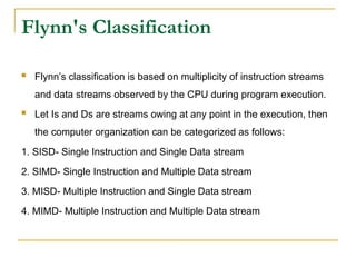 DLCA Flynns Classification Introduction to multicore arch | PPTX