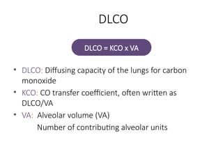 Diffusion capacity of lung for carbon monoxide | PPTX