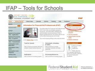 IFAP – Tools for Schools
 