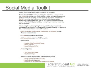 Social Media Toolkit
 