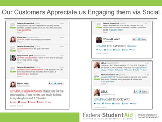 Our Customers Appreciate us Engaging them via Social
 
