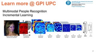 21
Learn more @ GPI UPC
Multimodal People Recognition
Incremental Learning
 