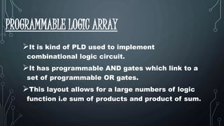 programmable logic array | PPTX