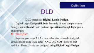 Digital logic design in computer architecture.pptx