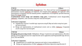 Syllabus
3
 