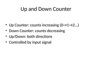 Comprehensive Overview of Counters in Digital Logic Design | PPTX