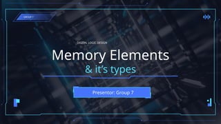 Memory Element Program Logic Devices Comprehensive Overview of Memory Elements and Their Types in Digital ...