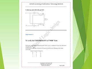 DLD Practical Lab Work