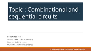 combinational and sequential circuits | PPTX