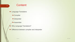 Computer Language Translator | PPTX
