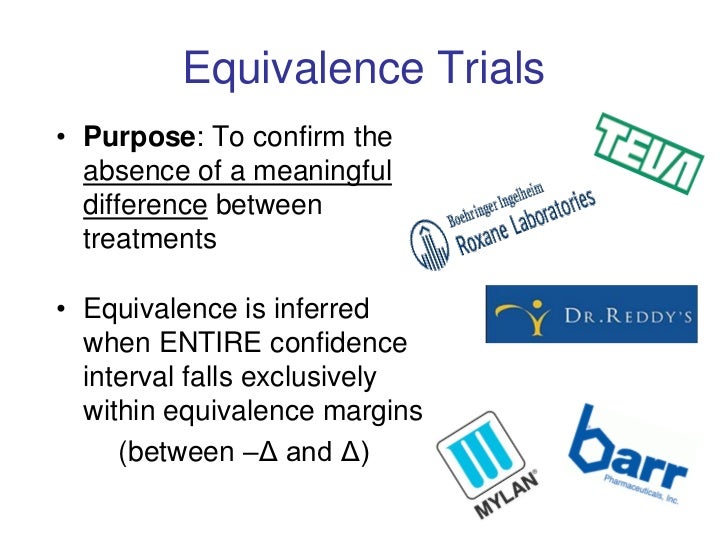 Superiority Equivalence And Non Inferiority Trial Designs