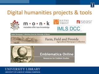 Digital humanities projects & tools
 
