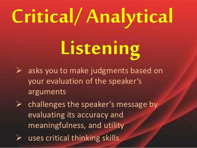 analytical listening