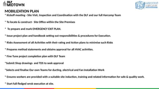 Mobilization Method Statement DLF Midtown Presentation Revised presentation | PPTX