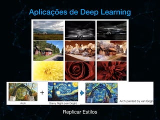 Aplicações de Deep Learning
Replicar Estilos
 