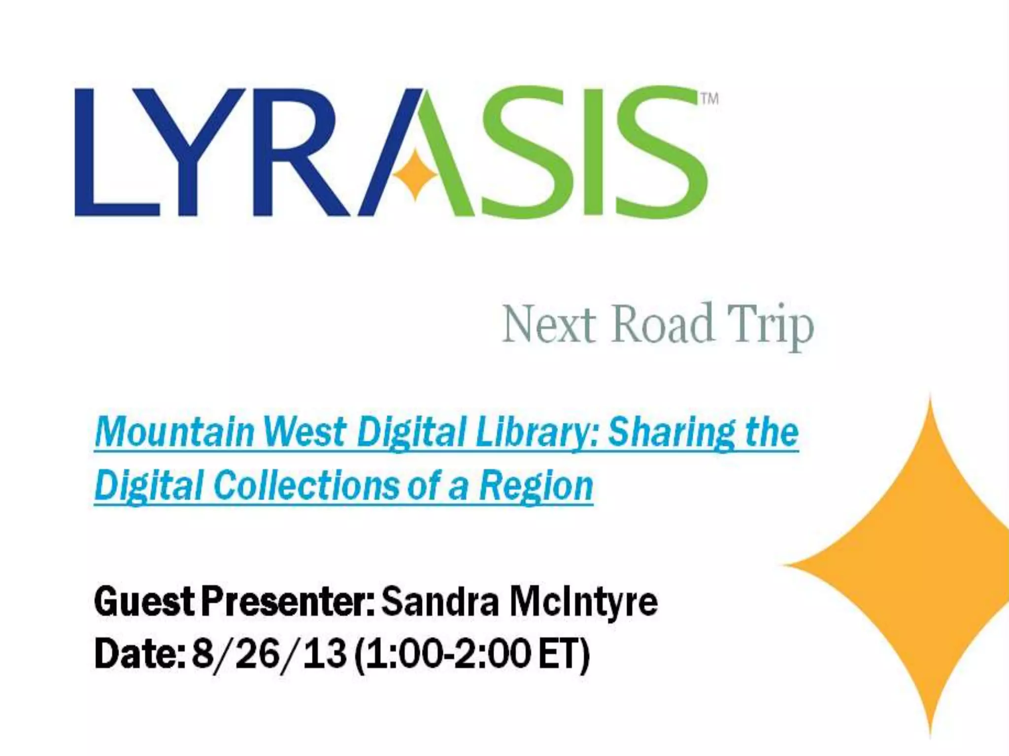 Dlg lyrasis pres 2013