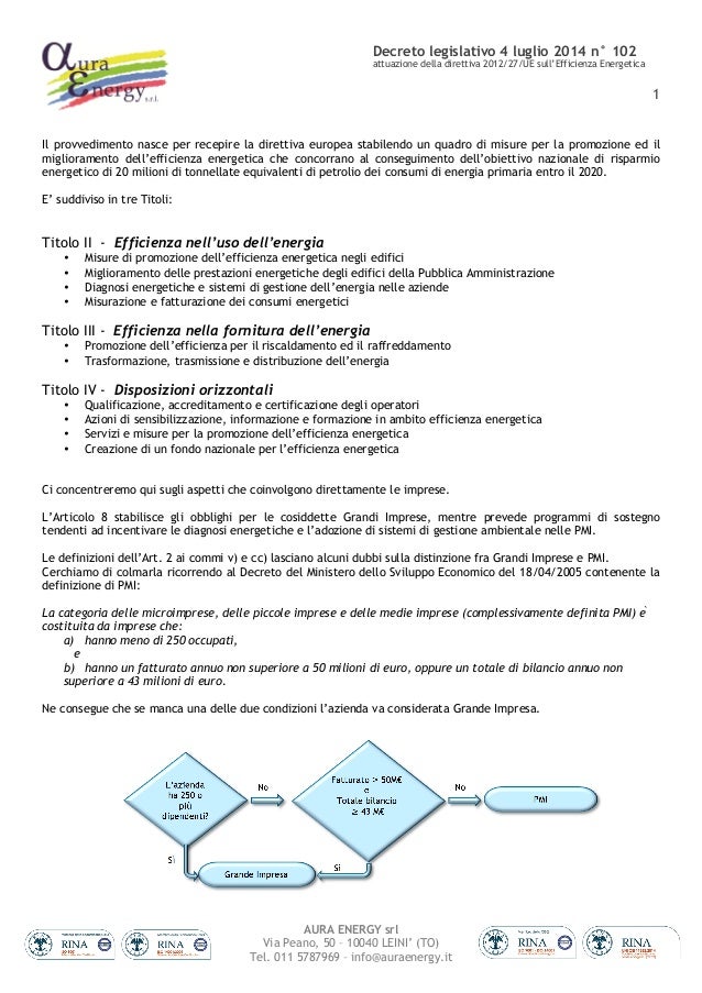 decreto legislativo 4 luglio 2014 n 102 scarico a parete