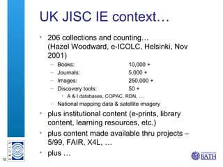 Technical overview of the JISC Information Environment