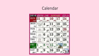 Calendar