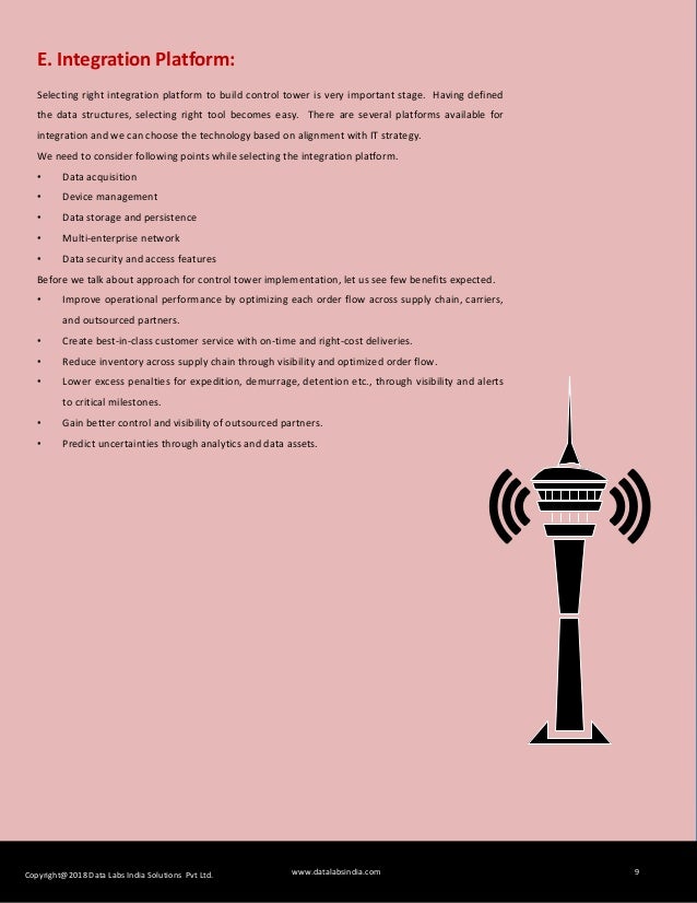 Supply Chain Control Tower Design Deployment Concept