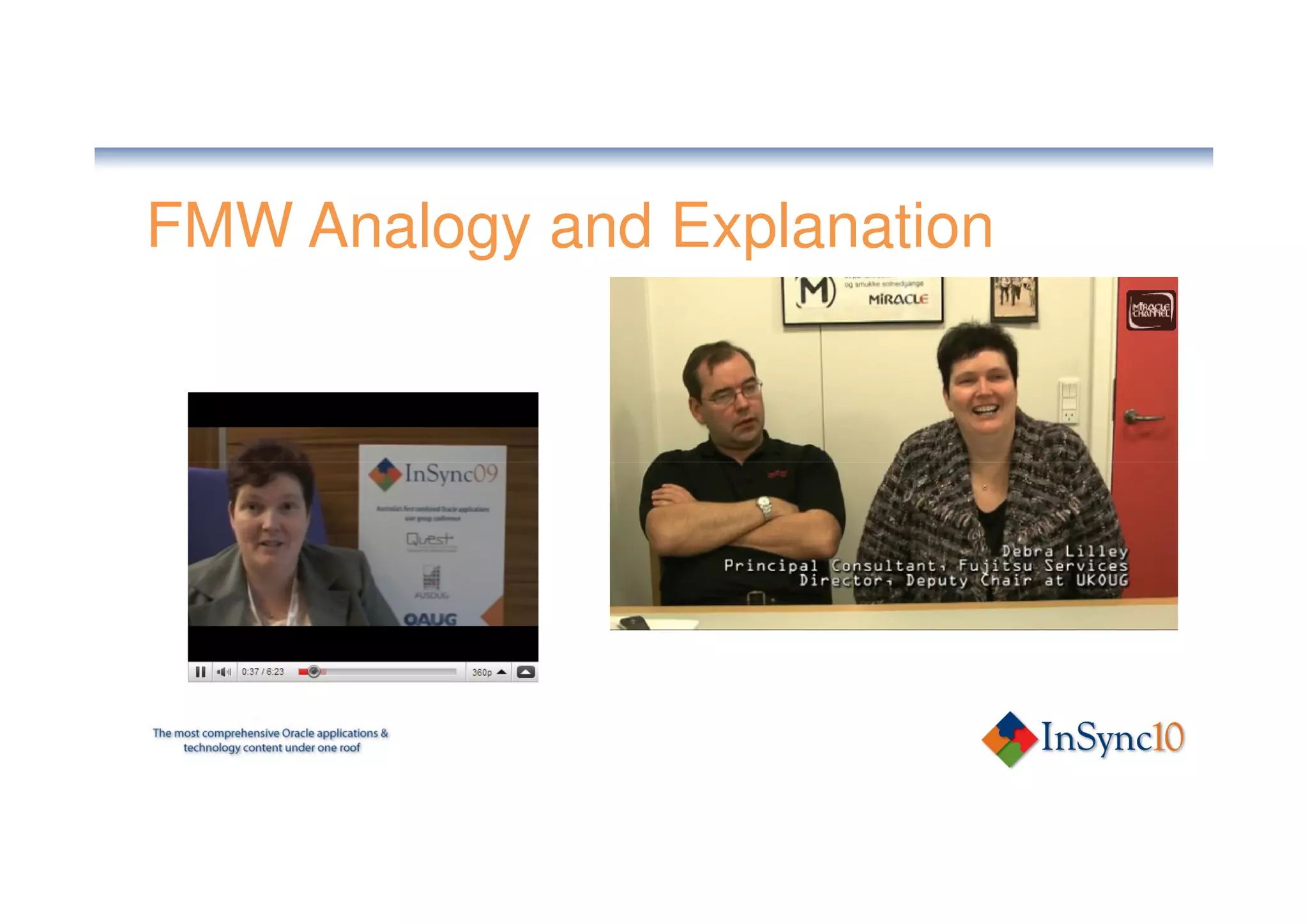 FMW Analogy and Explanation
 