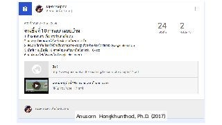 Anusorn Hongkhunthod, Ph.D. (2017)
 