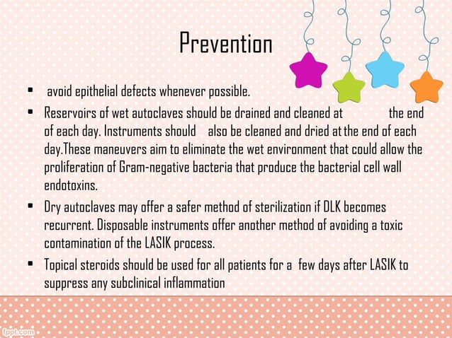 Diffuse Lamellar Keratitis (DLK) | PPT | Eye and Vision Conditions ...