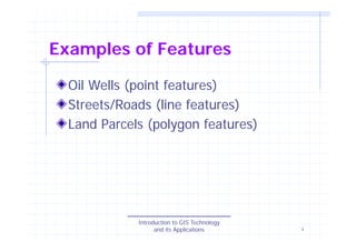 Point Features introduction to gis technology and its applications | PDF