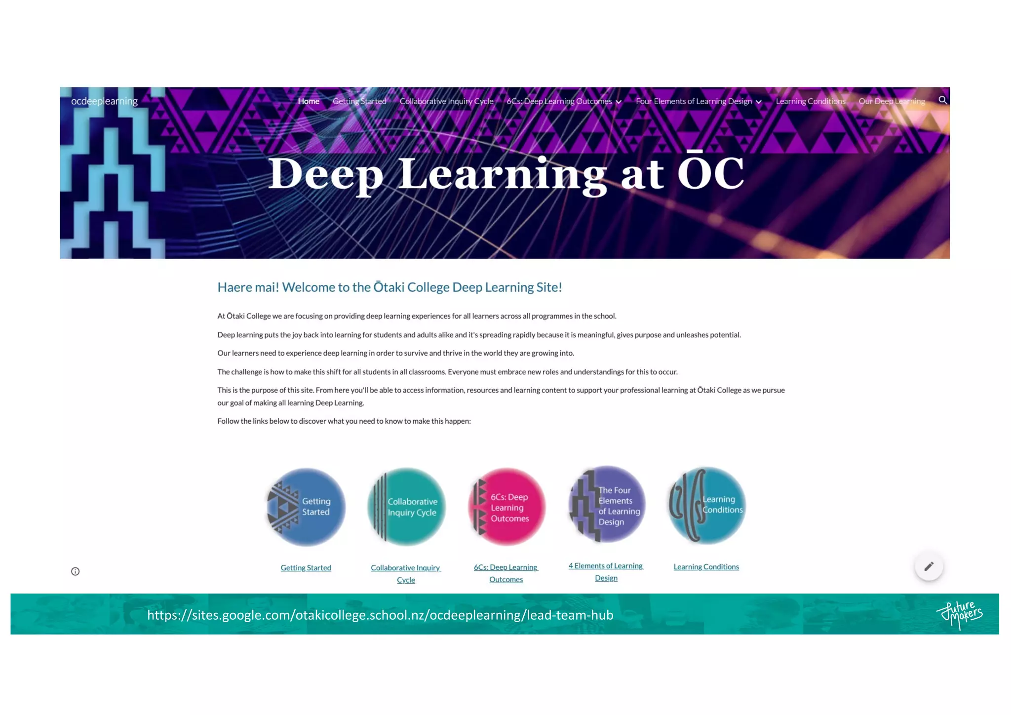 https://sites.google.com/otakicollege.school.nz/ocdeeplearning/lead-team-hub
 