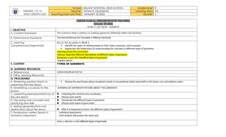 Dll that will guide you to classroom observation | DOCX