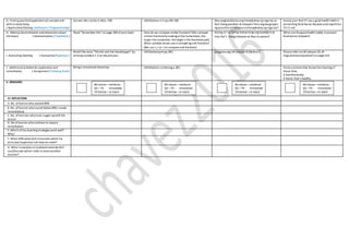 G. Finding practicalapplicationofconcepts and
skills in daily living
( Application/Valuing/ Aplikasyon/ Pagpapahalaga)
Answer We canDo it LMp. 290 LMGibohon 4-5 pp.281-282 May pagkakaiba ba ang hanapbuhay ng mga tao sa
ibat ibang panahon at okasyon? Ano ang kaugnayan
ng panahonatlokasyonsa hanapbuhay ng mga tao?
Stomp your feetifI say a good health habit in
preventing food-borne diseases andclapthrice
ifit is not.
H. Making Generalization andabstractionabout
the lesson ( Generalization / Paglalahat )
Read “Remember this”on page 286ofyour book. How do we compare similar fractions? (We compare
similar fractions by looking atthenumerators,the
larger thenumerator, thelarger is the fractional part)
What symbols dowe usein comparing unit fractions?
(We use >,<or =to compareunit fractions)
Anong uri ng hanap-buhay kong ang kapaligira ay
may iba’t-ibang lokasyon at likas na yaman?
What arethegood health habits toprevent
food-borne diseases?
I. Evaluating learning ( Evaluation/Pagtataya )
Retell the story “TheAnt and the Grasshopper” by
writing numbers 1-5 on thepictures.
LMEbalwasyonpp.282 Ipagawa ang LMLeksyon 8 Gibuhon1 Pleaserefer toLMLeksyon 23-24
PagsukolkanKaaraman!on page219.
J. Additional activities for application and
remediation ( Assignment/ Takdang Aralin)
Bring a storybook tomorrow. LMGibohon sa Harong p.282 Paste a picturethat shows themeaning of
these lines.
A healthy family,
A home that’s healthy.
V. REMARKS
VI. REFLECTION
A. No. oflearnerwho earned 80%
B .No. oflearner whoscored below 80% ( needs
remediation)
C. No. oflearners whohave caught upwith the
lesson
D. No oflearner whocontinueto require
remediation
E. Which ofmy teaching strategies work well?
Why?
F. What difficulties didI encounter which my
principal /supervisorcan helpme solve?
G. What innovation orlocalizedmaterials didI
use/discoverwhich I wish to sharew/other
teacher?
80 above –reinforce
60 –79 - remediate
59 below –re teach
80 above –reinforce
60 –79 - remediate
59 below –re teach
80 above –reinforce
60 –79 - remediate
59 below –re teach
80 above –reinforce
60 –79 - remediate
59 below –re teach
 