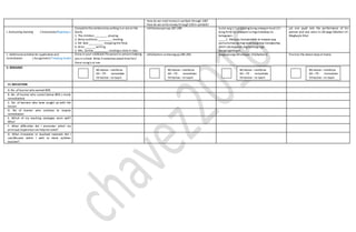 How do we read moneyin symbols through 100?
How do we writemoney through100in symbols?
I. Evaluating learning ( Evaluation/Pagtataya )
Completethesentences by writing is or areon the
blank.
1. The children_________ playing.
2. Betty andGina __________ reading.
3. Mr. Bob __________ mopping the floor.
4. Aries _______writing.
5. Mrs. Santos __________ reading a story in class.
LMEbalwasyonpp.287-289 Isulat ang ( / ) sa patlang kung umaayon ka at ( X )
kung hindi ka umaayonsa mga tinalakay na
kalagayan.
_____1. Masaya,komportable at maayos ang
pamumuhay ng mag-anak kung may hanapbuhay
dahil natutugunan ang kanilang mga
pangangailangan.
Let one pupil rate the performance of his
partner and vice versa in LM page Gibohon 14:
Magbayle Kita!
J. Additional activities for application and
remediation ( Assignment/ Takdang Aralin)
Draw in your notebook thepersonor persons helping
you in school. Write 2sentences abouthim/ her/
them using is or are.
LMGibohon sa Harong pp.289-290 Ipagawa ang LMLeksyon 10Gibuhon 6 Practice the dancesteps at home.
V. REMARKS
VI. REFLECTION
A. No. oflearnerwho earned 80%
B .No. of learner who scored below 80% ( needs
remediation)
C. No. of learners who have caught up with the
lesson
D. No of learner who continue to require
remediation
E. Which of my teaching strategies work well?
Why?
F. What difficulties did I encounter which my
principal /supervisorcan helpme solve?
G. What innovation or localized materials did I
use/discover which I wish to share w/other
teacher?
80 above –reinforce
60 –79 - remediate
59 below –re teach
80 above –reinforce
60 –79 - remediate
59 below –re teach
80 above –reinforce
60 –79 - remediate
59 below –re teach
80 above –reinforce
60 –79 - remediate
59 below –re teach
 