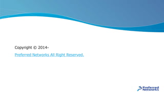 Copyright © 2014-
Preferred Networks All Right Reserved.
 