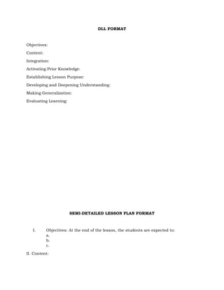 DAILY LESSON LOG and DAILY LESSON PLAN FORMAT.docx