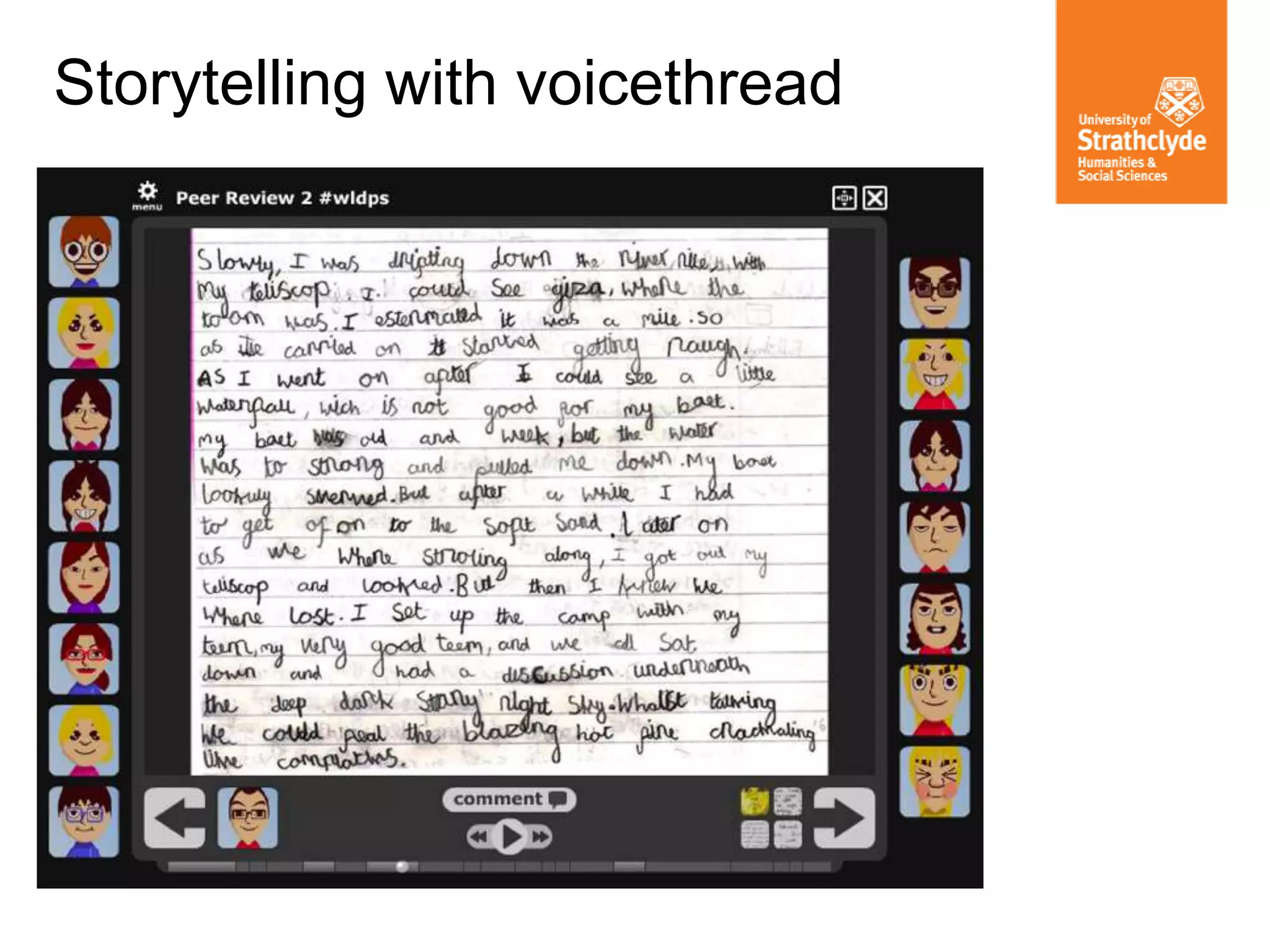 Storytelling with voicethread
 