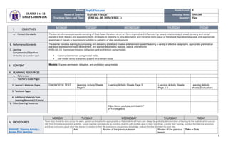 Comprehensive Grade 9 English Lesson Plan on Modal Verbs and Their Uses ...