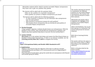 DLL MATATAG _TLE 7 Q1 W2 MATATAG K to 10 Curriculum Weekly Lesson Log ...