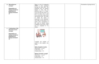 Daily lesson log Mathematics 6 quarter 1 | DOCX