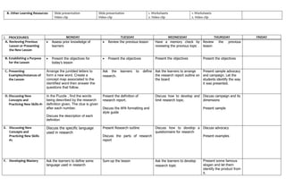 Learning Tuesdays Example Daily Lesson Log English 10 Quarter 2 Lesson 1 | DOCX