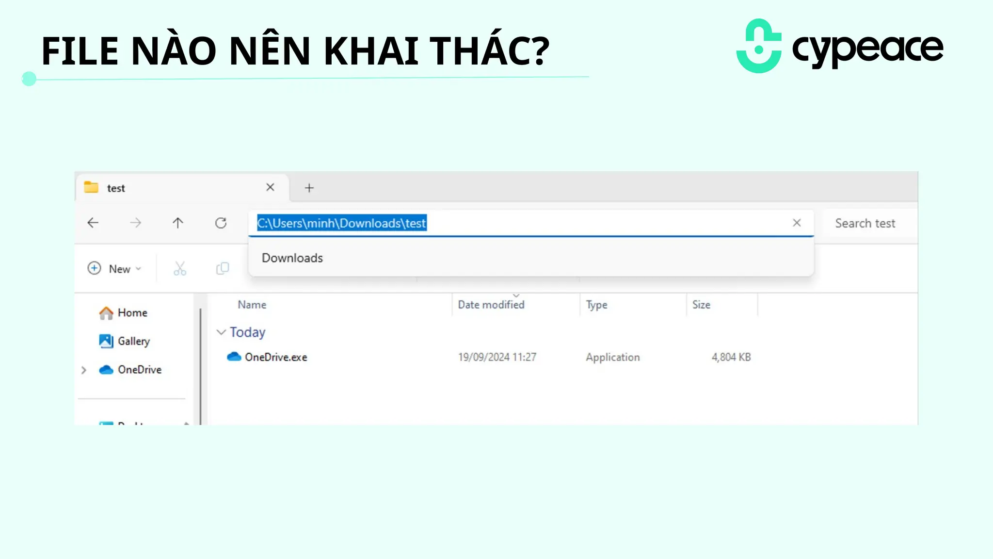 FILE NÀO NÊN KHAI THÁC?
 