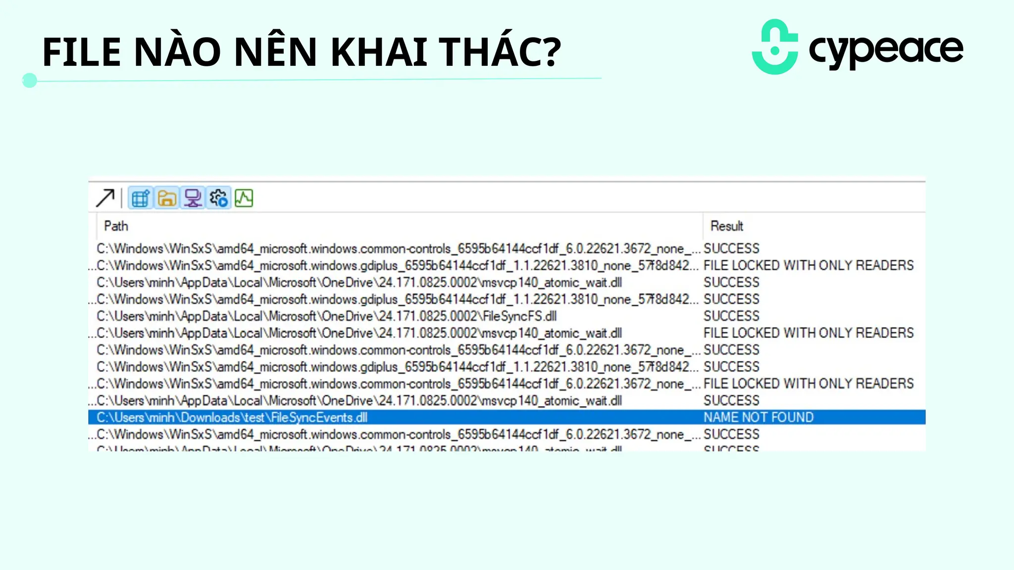 FILE NÀO NÊN KHAI THÁC?
 