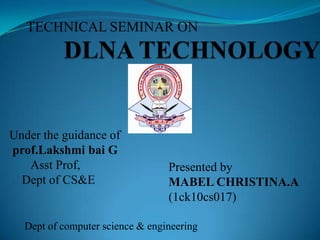 TECHNICAL SEMINAR ON
Presented by
MABEL CHRISTINA.A
(1ck10cs017)
Dept of computer science & engineering
Under the guidance of
prof.Lakshmi bai G
Asst Prof,
Dept of CS&E
 