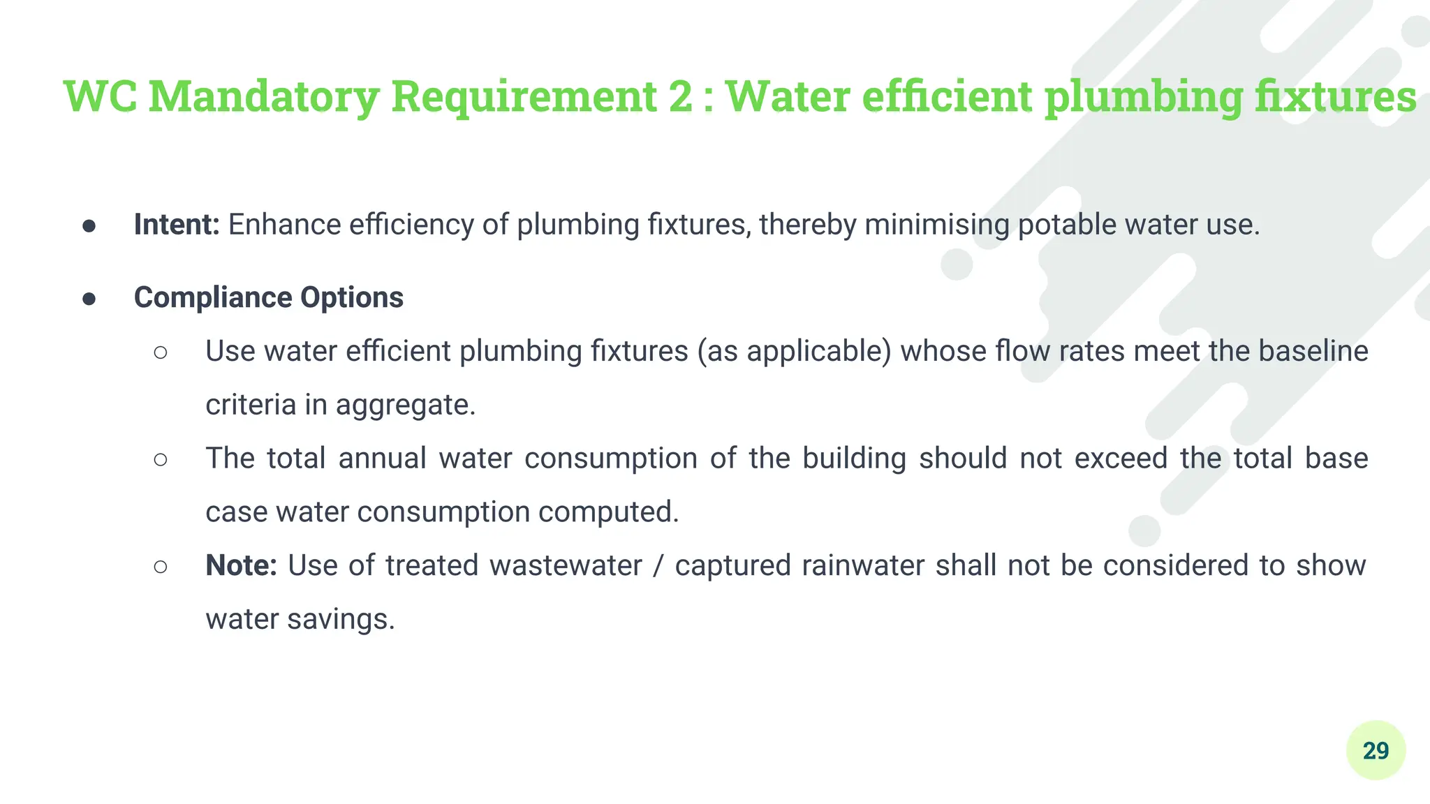 View of Green Building Construction - Module 3 - Water Conservation and Energy ...