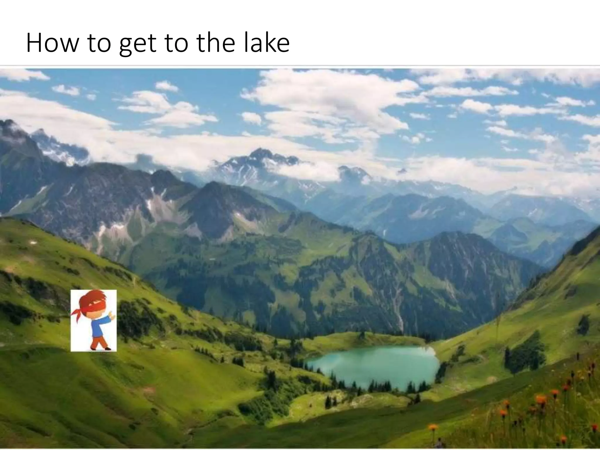 How to get to the lake
 