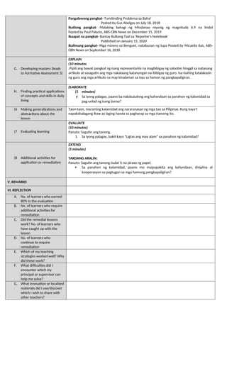 Detailed Lesson Plan- Araling Panlipunan 10 | DOCX