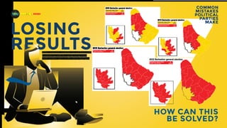 MADEFORMEDIA
COMMON
MISTAKES
POLITICAL
PARTIES
MAKE
HOW CAN THIS
BE SOLVED?
LOSING
RESULTS
When common mistakes are not dealt with,
it eventually leads to a party losing more
each election cycle, as the charts highlight.
 